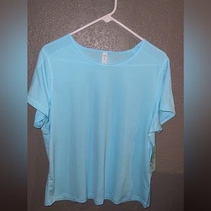 Ideology plus size 1x turquoise women’s athletic top nwt